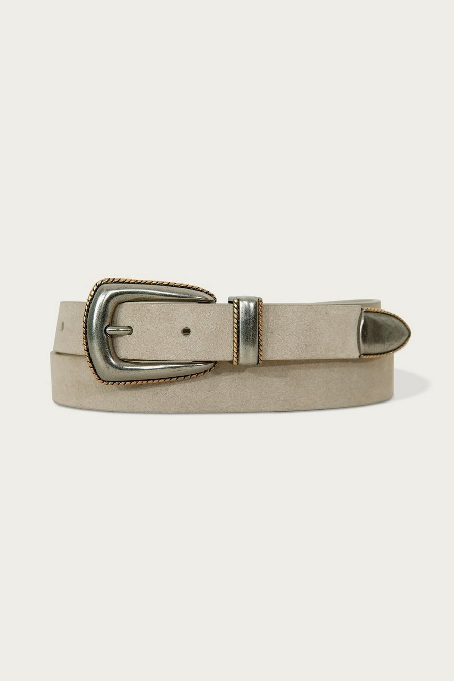 western suede belt